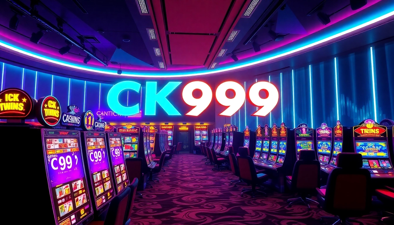 CK999 online casino platform with engaging gaming action and vibrant neon interface, inviting players to join now.