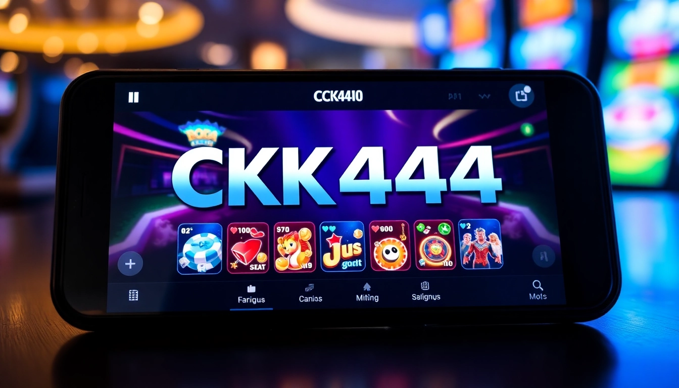 Using the ck4444 com app to enjoy seamless online casino gaming on a mobile device with vibrant visuals and intuitive navigation.